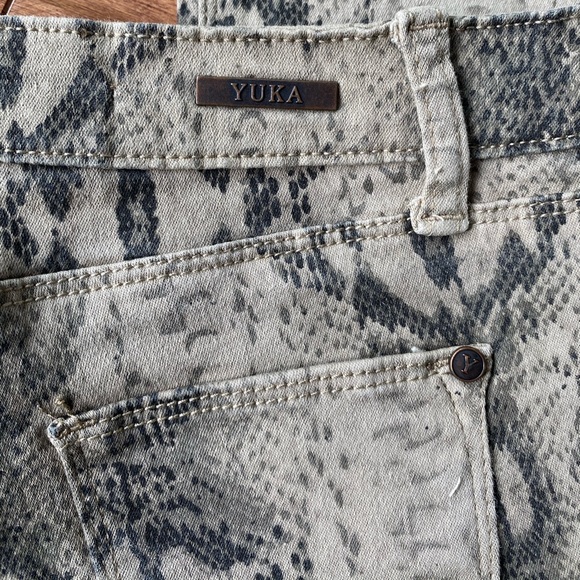 Yuka snake print skinny jeans pants - Picture 2 of 14